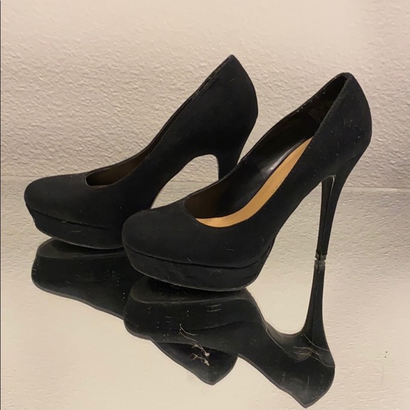 Black suede heels - Picture 4 of 5